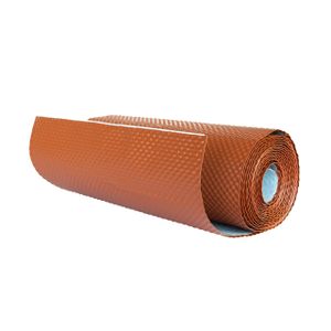 DAPRONA Wandanschlussband 3D, Kaminanschlussband, selbstklebend Ziegelrot Breite 39cm, Länge 5m, aus Aluminium mit Butyl Klebstoff, Dachabdichtung