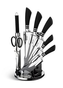 EDENBERG Messer-Set 360° Küchenmesser Kochmesser Set Brotmesser Schneidmesser (Das Set beinhaltet / Messerklingenlänge:, - Hackmesser 16,5 cm