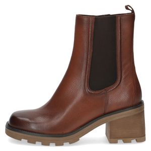 Caprice Damen Stiefelette Leder Stretch Profilsohle modern Absatz 9-25425-41, Größe:41 EU, Farbe:Braun