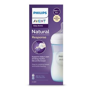 Philips Avent Natural Response Flasche Kinderflasche 260ml 1m+ Blau