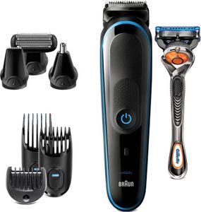 Braun MGK5280 Mäher 9-in-1 - Trimmer Haar und Bartschneider Körper Schwarz / Blau (46,01 €)
