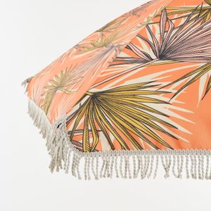 In The Mood Collection Sonnenschirm Palm Leaves - H238 x Ø220 cm - Orange