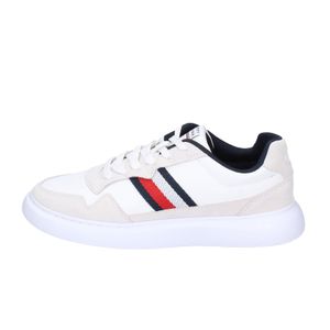 TOMMY HILFIGER Sneaker Herren Leder Weiß EY73 - Größe: 42