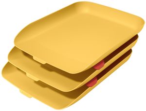 LEITZ Briefablagen-Set Cosy DIN A4 Polystyrol gelb