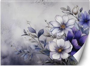 Vlies fototapete Blumen Natur Lila 450x315 cm Feeby Lila inkl. Kleber einfache Montage