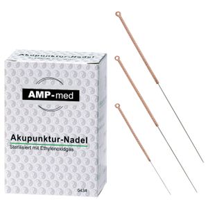 Akupunkturnadeln mit Kupfergriff für Akupunktur Therapie 0,20x15 mm