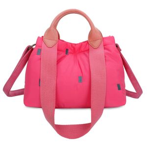 Fritzi aus Preußen Izzy Mini Pink Puffy Nylon Crossbody Bag Flamingo