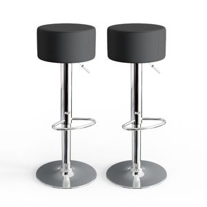 Livinity® Barová stolička sada 2 ks, 38,5 x 92 cm 2 kusy, čierna