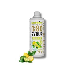 NUTRIFY Vital Drink 1:80 Sirup 1L für 80 Liter Getränkesirup Sirup – Zitrone-Limette