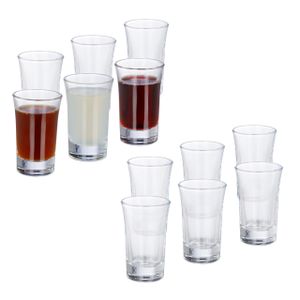 relaxdays 12 x shot glasses 4cl