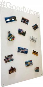STALFORM Magnettafel Weiss GoodVibes 80x50 cm aus Edelstahl Magnetwand Pinnwand  Magnetisch Groß Magnetboard Küche, Büro, Kinderzimmer