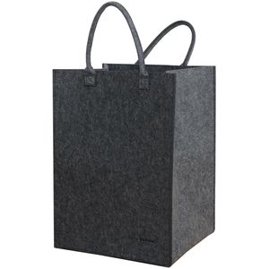 100L Filz Wäschesammler 43x38x60cm XL Universal-Filz-Tasche Faltbarer Wäschekorb