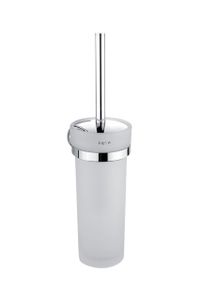 kielle Oudee - Toilettenbürste mit Halter, Wandmontage, Glas matt/Chrom 40502010