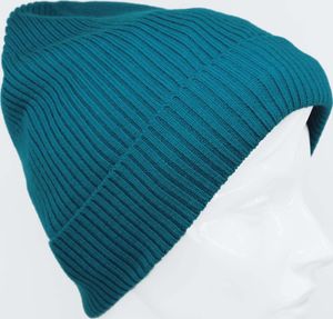 Wintermütze Wollmütze Damen 100% WOLLE Merino petrol