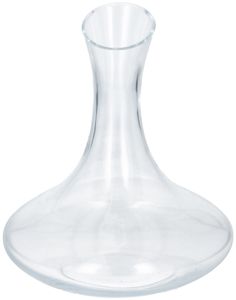 alpina Premium Dekanter aus Glas - Weindekanter 1,78 L im fließenden Design | 20 x 24cm mit abgewinkeltem Ausguss | zur optimalen Belüftung von Rotwein | Dickes Glas.
