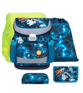 Mini-Fit Infinity Space Schulranzen Set 5-teilig mit extra Regenschutz