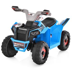 COSTWAY 6V Kinder Quad Elektro mit Vorwärts-/Rückwärtsschalter, Mini ATV Elektroquad für Kinder ab 3 Jahren (Blau)