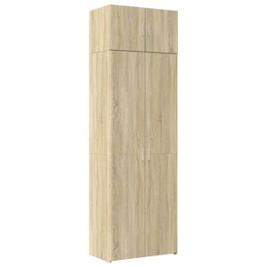 vidaXL Vysoká skriňa Sonoma dub 70x42,5x225 cm Materiál na báze dreva
