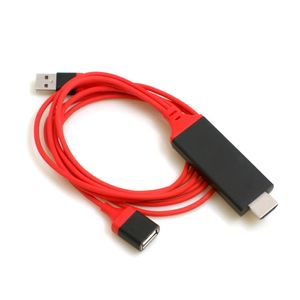 SYSTEM-S HDMI auf 1x USB A Buchse und 1x USB A Stecker Y-Kabel Splitter
