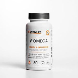 ProFuel V-Omega, Omega-3, EPA & DHA Algenöl-Kapseln, 60 Kapseln Dose
