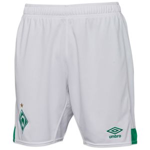 Umbro SV Werder Bremen Shorts Home 2021/2022 Herren Erwachsene weiß / grün S (44-46 EU)