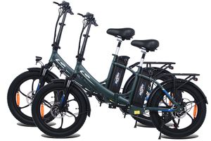 (2 Stücke) Onesport 20" Elektrofahrrad E-Bike E-Klapprad,Faltbares E-Citybike mit 48V/15Ah,250W