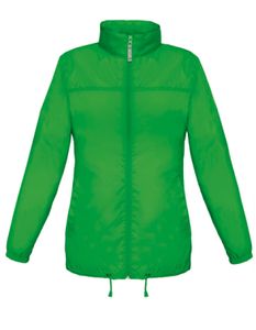 B&C Ladies Damen Windbreaker Jacke, Windjacke, Steppjacke - JW902 (50), Größe:L, Farbe:Real Green