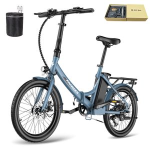 Fafrees F20 Light E Bike Herren 36V 14,5AH Akku, [ Offiziell ] Klapp Ebike 20 Zoll, E-Bike Damen Fahrrad Motor 250W bis 55-110KM, Elektrofahrrad 25km/h Shimano 7S Bike Electric Blau