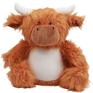 Mumbles - Plyšová hračka "Zippie", vysokohorská krava RW7474 (L) (hnedá)
