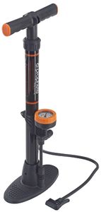 Prophete 546 Stand-Luftpumpe mit Manometer, Länge 560 mm, Gehäuse Kunststoff, mit Duo-Kopf für alle Ventilarten
