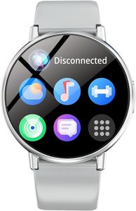 Damen-Smartwatch mit Telefonfunktion, 1,32 Zoll, mit Herzfrequenz, Blutdruck, Schlafüberwachung, Schrittzähler, IP67 wasserdicht für Android iOS
