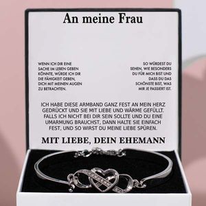 An meine Frau - Behalte mich immer in deinem Herzen Armband - Damen Armband -  STELLA_HEARTBRACELET