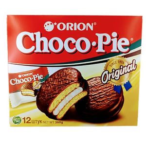 Orion Kekse Choco Pie 12er Pack Marshmallow Schaumzucker Füllung & Schoko