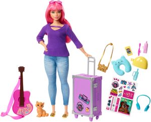 Barbie Travel Puppe (pink) und Zubehör