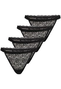 Spitzen Slips 4-er Pack String Unterhosen Brazilian Tanga ONLCAROLINE | XL Spitzen Slips 4-er Pack String Unterhosen Brazilian Tanga ONLCAROLINE | XL
