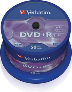 Verbatim DVD+R Blank 50 vretien