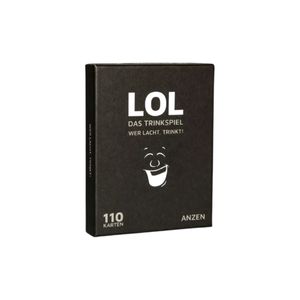 LOL - Das Trinkspiel - Wer lacht, trinkt! | Kartenspiel mit 110 Karten | Partyspiel ab 18 Jahren | Geschenk für Frauen und Männer | Gesellschaftsspiel