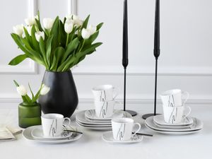 CreaTable, 19505, Amelie Piazza, Kaffeeservice 18-tlg, Porzellan CreaTable, 19505, Amelie Piazza, Kaffeeservice 18-tlg, Porzellan