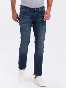 Cross Jeans Herren Straight Leg Jeans Hose E 195-096-DYLAN dark blue W33/L36