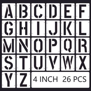 INF Buchstaben-Schablonen, Alphabet-Schablonen, Kunst- und Bastelschablonen, Schablonen-Set