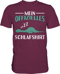 Offizielles Schlafshirt Dinosaurier Nachthemd Schlafanzug Pyjama Dino T-Shirt – Burgundy / M Offizielles Schlafshirt Dinosaurier Nachthemd Schlafanzug Pyjama Dino T-Shirt – Burgundy / M