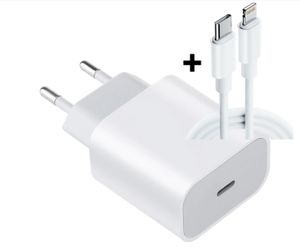 nabíječka pro iPhone 20W Nabíjecí zdroj + sada 1m nabíjecího kabelu USB-C na Lightning