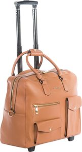 BOWATEX Damen Aktentrolley Tasche Braun, praktischer Lehrertasche Trolley