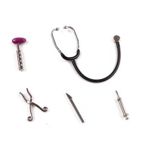 Puppenhaus 1zu12 Arzt Set | Mini Werkzeug & Stethoskop (1 Set)