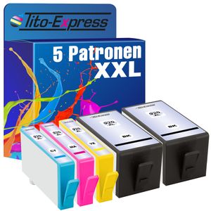 Tito-Express 5er Set ersetzt HP 920 XL 920XL für Officejet 6000 6000A 6500 6500A Plus 7000 7500 7500A Wireless