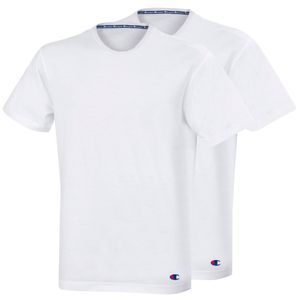 Champion Herren T-Shirt, 2er Pack - Rundhals, Baumwolle Weiß XL
