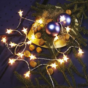 LED Lichterkette Deko Beleuchtung Sterne Motiv 20 LED warmweiß Innen Weihnachten LED Lichterkette Deko Beleuchtung Sterne Motiv 20 LED warmweiß Innen Weihnachten
