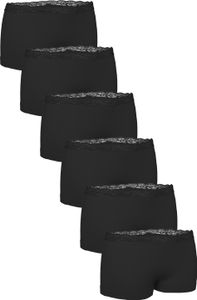 Fabio Farini - 6 Stück Damen Unterhosen - Microfaser Frauen Boxer Slip mit dezenter Spitze am Bund Fabio Farini - 6 Stück Damen Unterhosen - Microfaser Frauen Boxer Slip mit dezenter Spitze am Bund