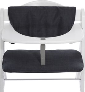Hauck Sitzverkleinerer Deluxe Melange Charcoal Hochstuhlauflage Sitzpolster