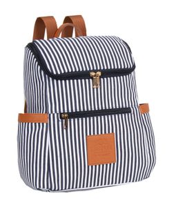 MUSTANG Rucksack Freizeitrucksack San Diego Backpack Stripe Navy mehrfarbig